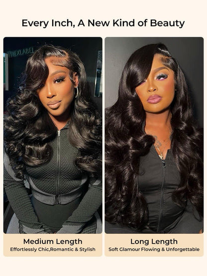 Pre Styled Face-Framing Layered Cut Body Wave Side Part 250% Density Wig