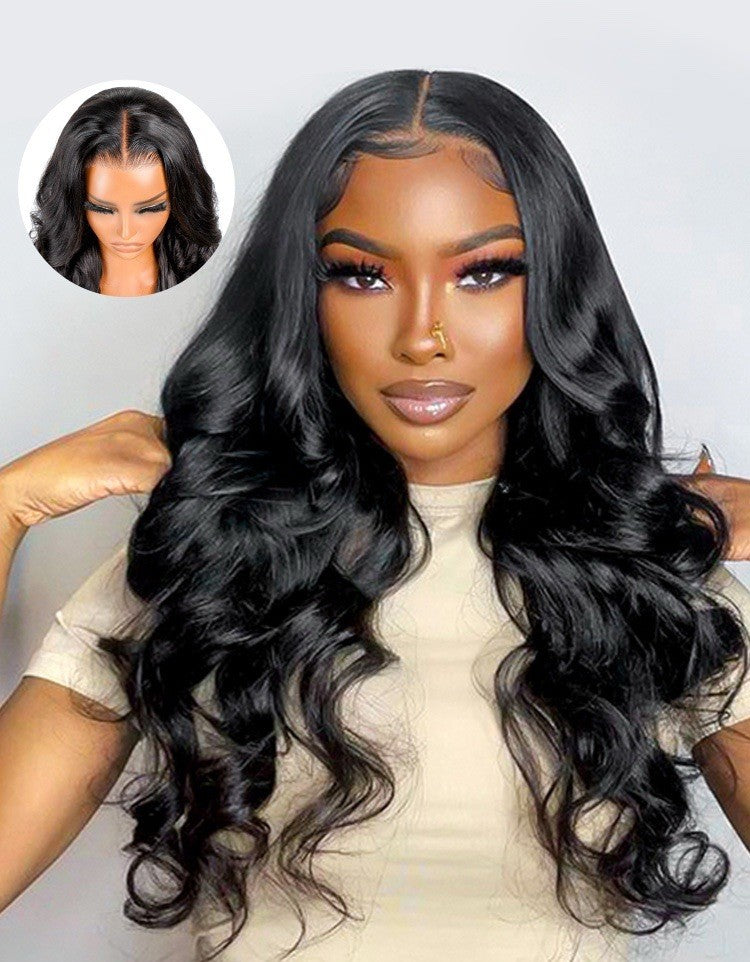 250% Density Glueless Ocean Wave Wig 13x4 Lace Frontal Pre-Plucked & Bleached