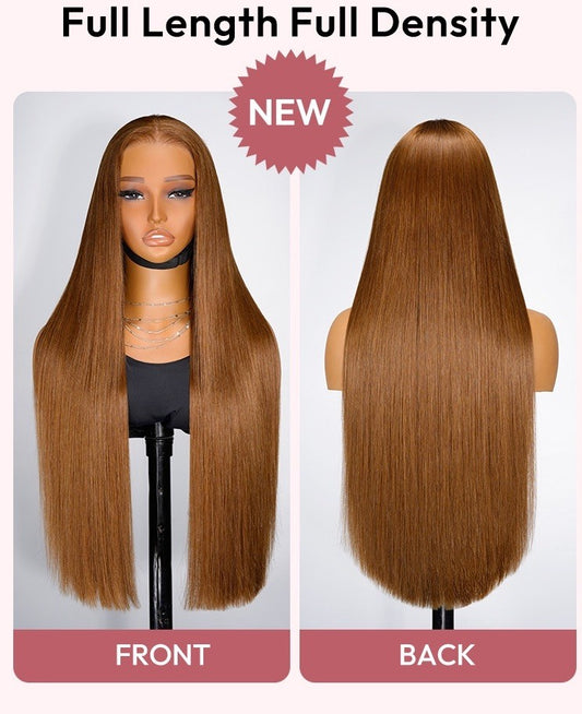 250% Density Widows Peak M Hairline Silky Straight Pre  Cut Lace Wig Glueless