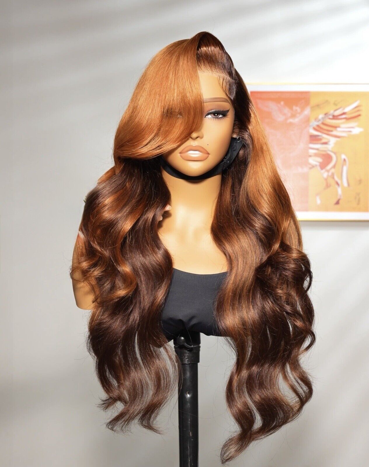 Full Lace Front Pre Styled Customised Style Wavy 250% Density Human Hair Wigs