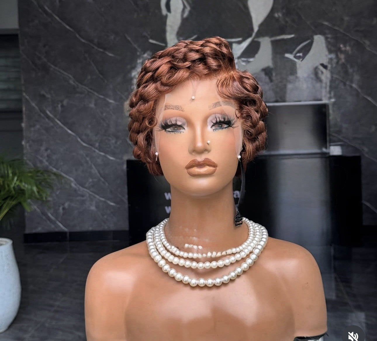 Pixie Cut Human Hair Pre Styled Ready To Wear Short Wig