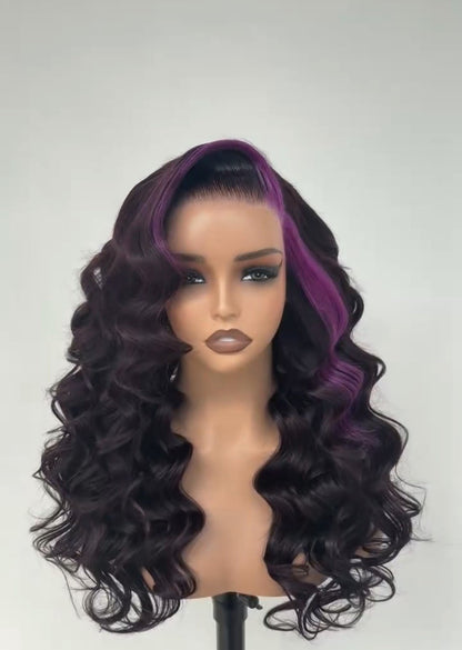 Ready To Wear Loose Curly Human Hair Glueless  250% Density  Wig Custom Colour 