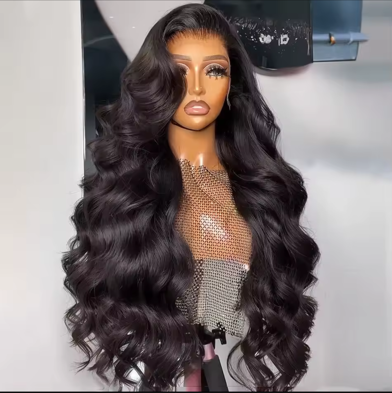 Raw Vietnamese SDD M Hairline Body Wave Glueless Lace Front Wig 300% Density 30inch Wig