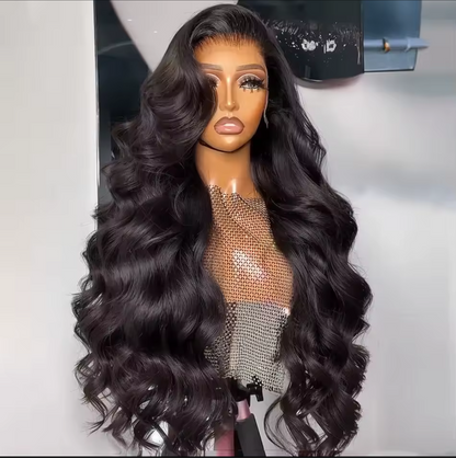 Raw Vietnamese SDD M Hairline Body Wave Glueless Lace Front Wig 300% Density 30inch Wig