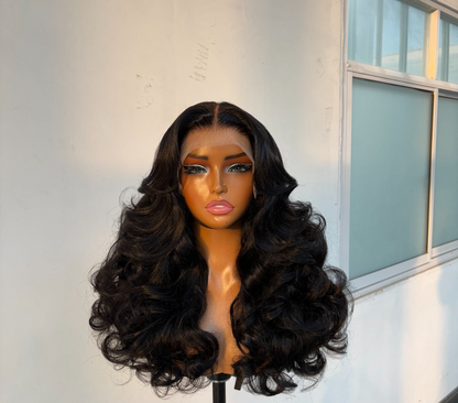 Chic Luxe Hair | Glueless Pre Styled Ready To Wear Curly Human Hair Lace Front Wig 250% Full Density Customized Colour