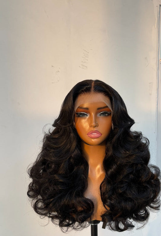 Chic Luxe Hair Pre-Styled Glueless Bouncy Curly Wig Ready To Wear| 100% Human Hair | 300% Full Density