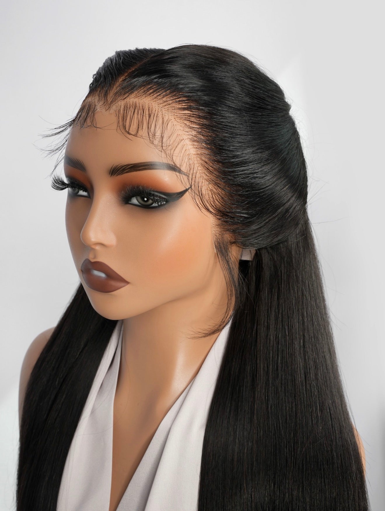 Chic Luxe Hair M Hairline Bone Straight Pre-Styled Lace Front Glueless Wig | 100% Human Hair | 250% Density
