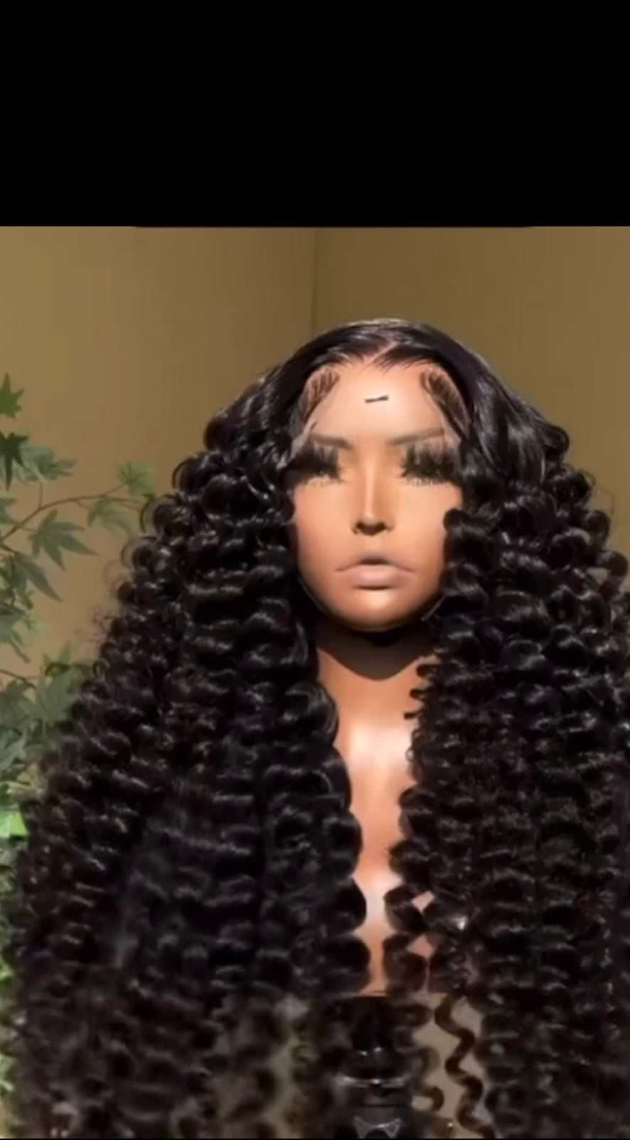 50inch Vietnamese Single Donor Raw Human Hair Glueless Lace Front Pre Styled Loose Wave Wand Curl 300% Full Density Wig