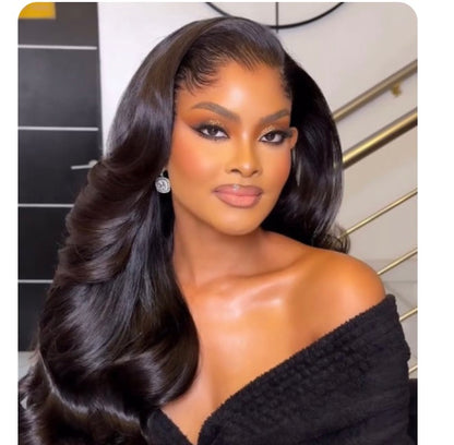 Chic Luxe Hair | M-Hairline Lagos Hairline Undetectable HD 7x7 Lace Body Wave Widows Peak Wig | 100% Human Hair | 250% Density