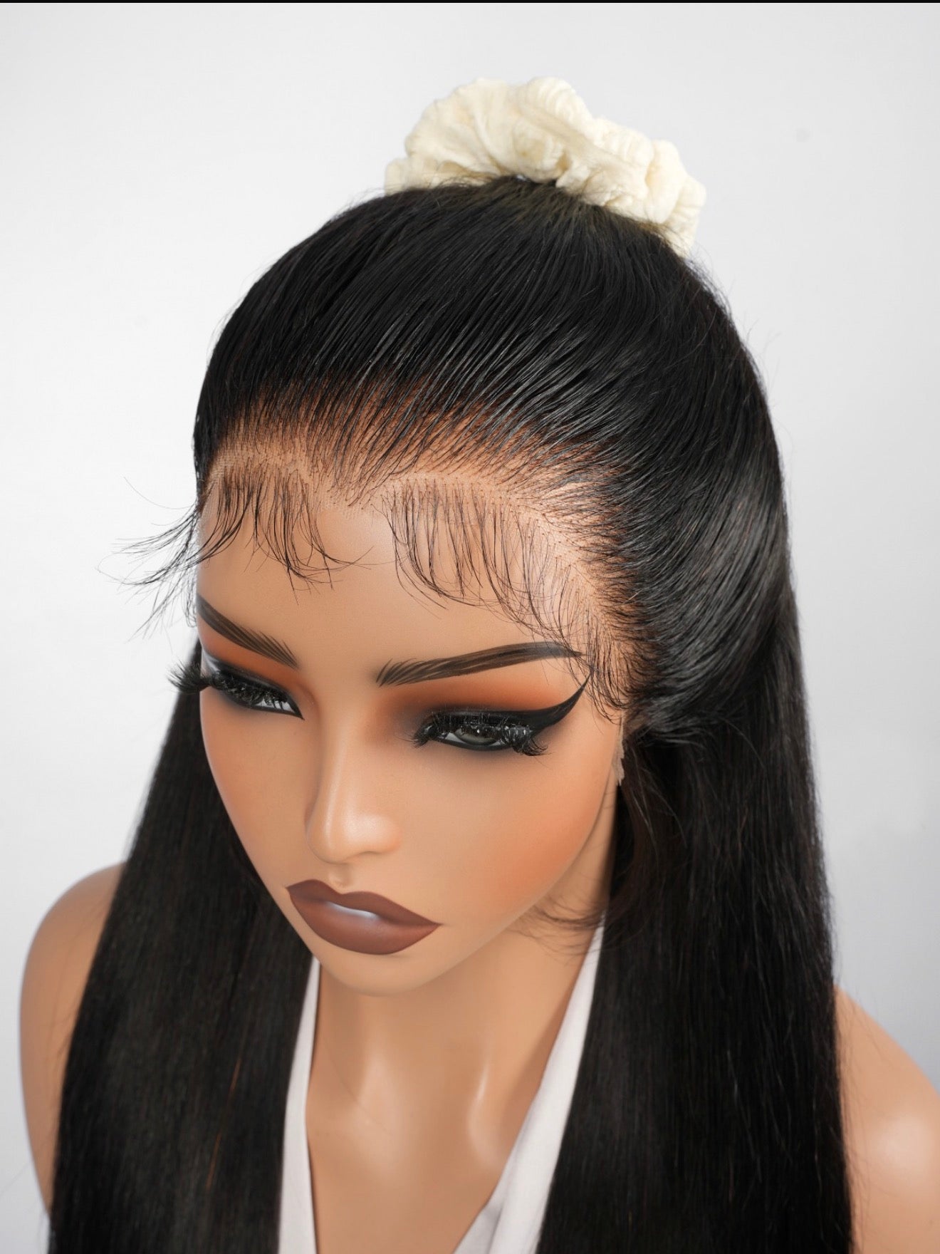 Chic Luxe Hair M Hairline Bone Straight Pre-Styled Lace Front Glueless Wig | 100% Human Hair | 250% Density
