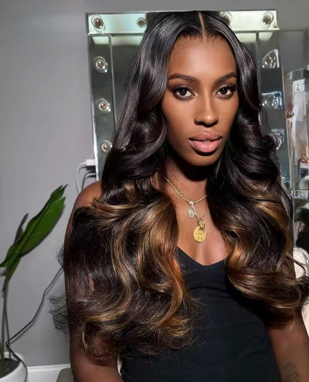 THE ARABELLA 
Mocha Caramel Balayage Melt Wig