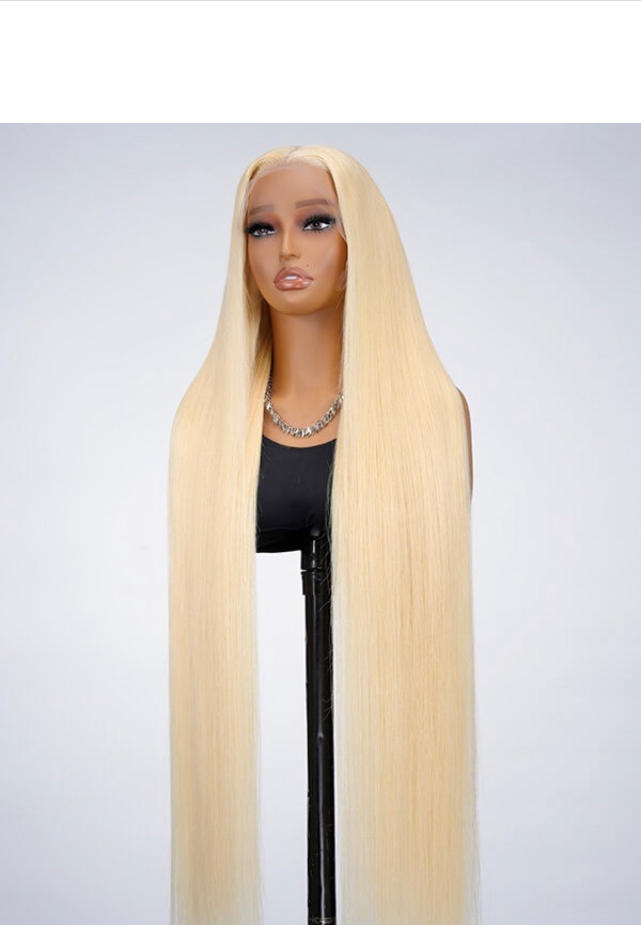 Super Long 50inch 300% Density Blonde 13x6 HD Lace Front Wig Human Hair