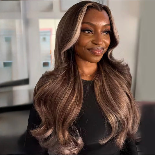 THE SERAPHINA 
Flax Blonde Balayage Melt Wig