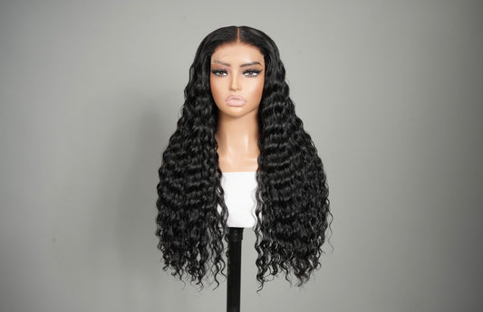 Chic Luxe Hair Pre Everything Pre-Cut Lace Ready To Wear Deep Curly Glueless Wig | 100% Human Hair | 250% Density