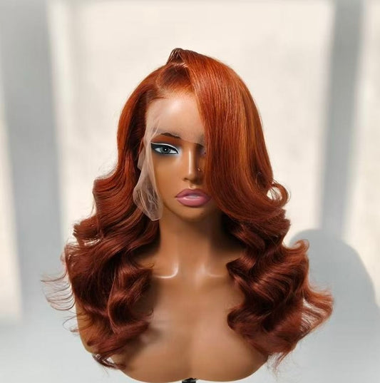 Glueless Pre Styled Ready To Wear Curly Human Hair Lace Front Wig 200% Customized Colour