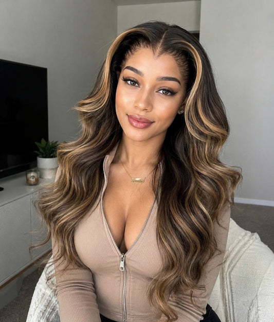 THE AURELIA 
Balayage Luxe Wave Melt Wig