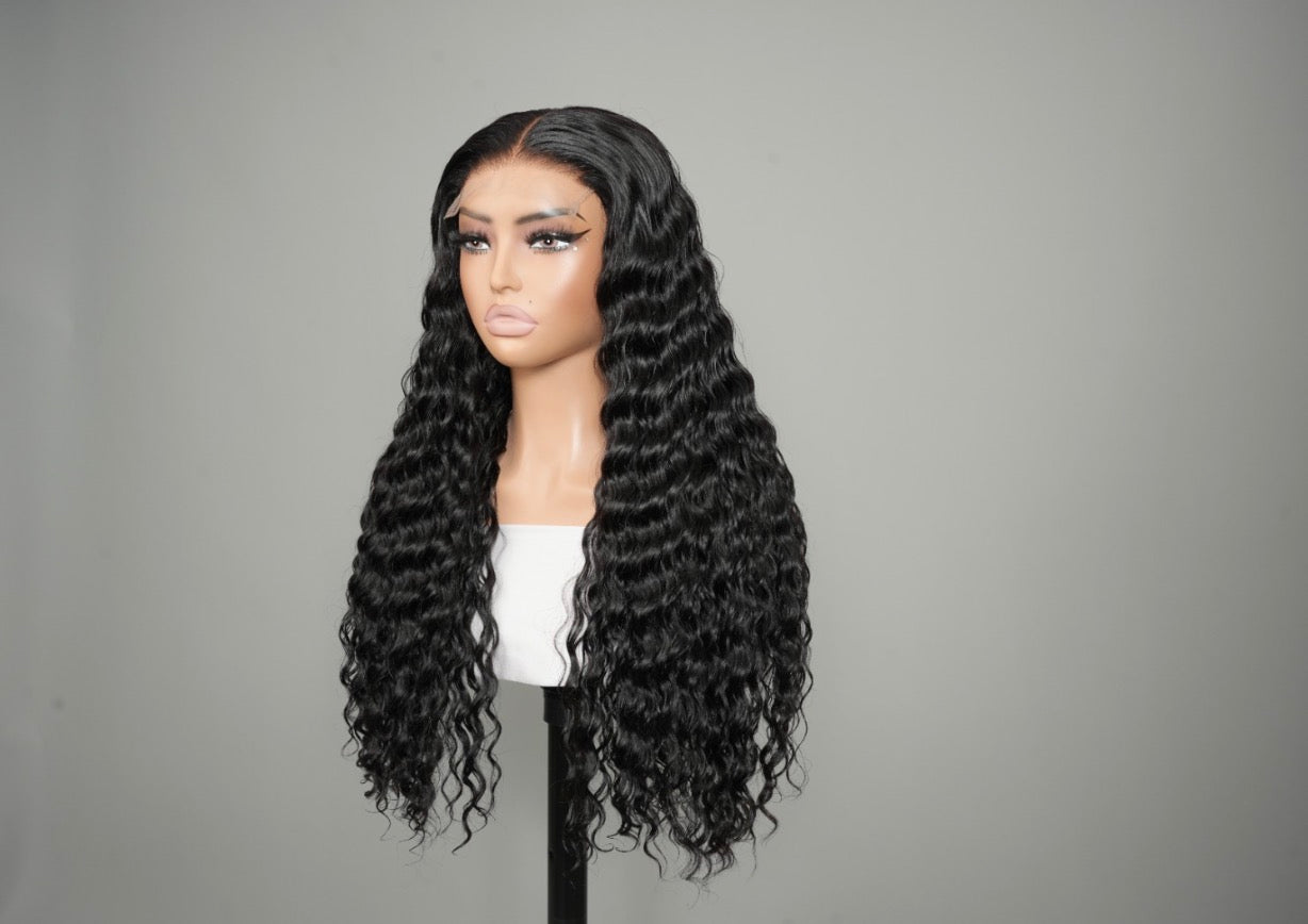 Chic Luxe Hair Pre Everything Pre-Cut Lace Ready To Wear Deep Curly Glueless Wig | 100% Human Hair | 250% Density