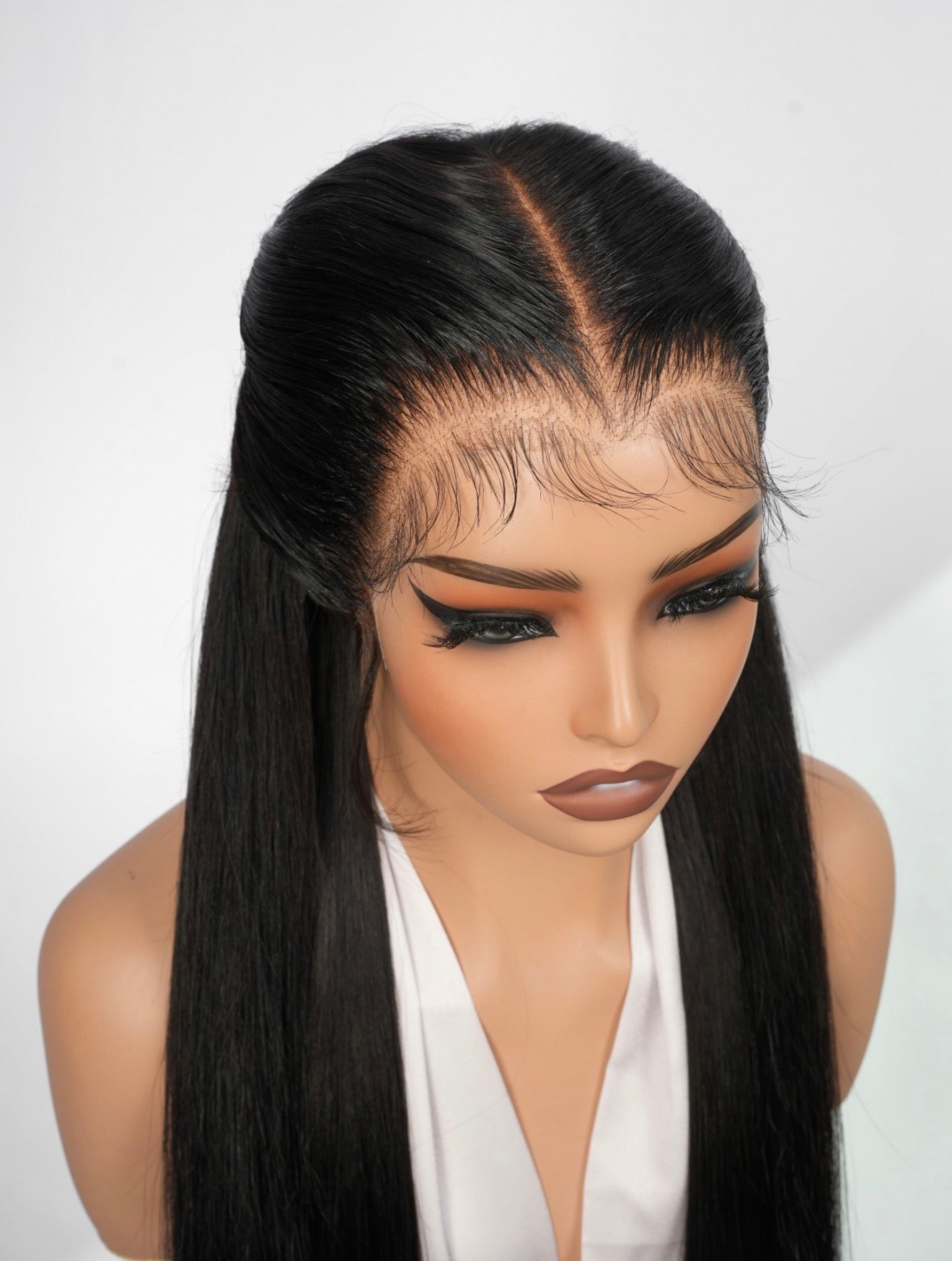 Chic Luxe Hair M Hairline Bone Straight Pre-Styled Lace Front Glueless Wig | 100% Human Hair | 250% Density