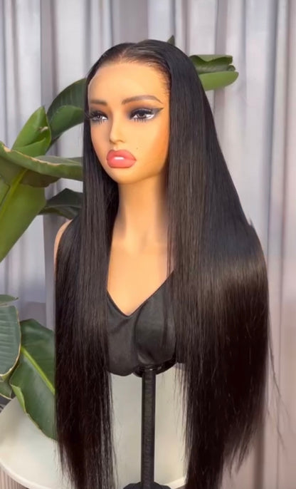 Chic Luxe  Hair | Pre-Cut Lace Wig Glueless Wig Ready To Go Bone Straight 6×5 Wig 250% | 100% Human Hair