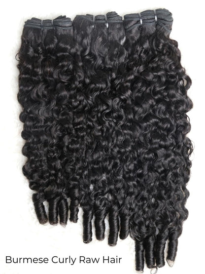 Chic Luxe Hair Burmese Curly Hair Weave Double Drawn Raw Hair with Spiral Curls | 100% Raw Vietnamese Hair