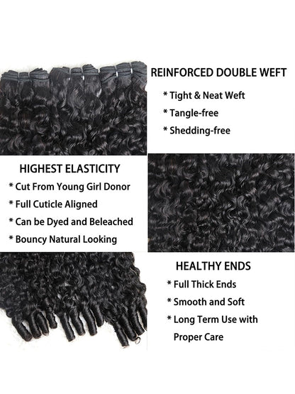 Chic Luxe Hair Burmese Curly Hair Weave Double Drawn Raw Hair with Spiral Curls | 100% Raw Vietnamese Hair
