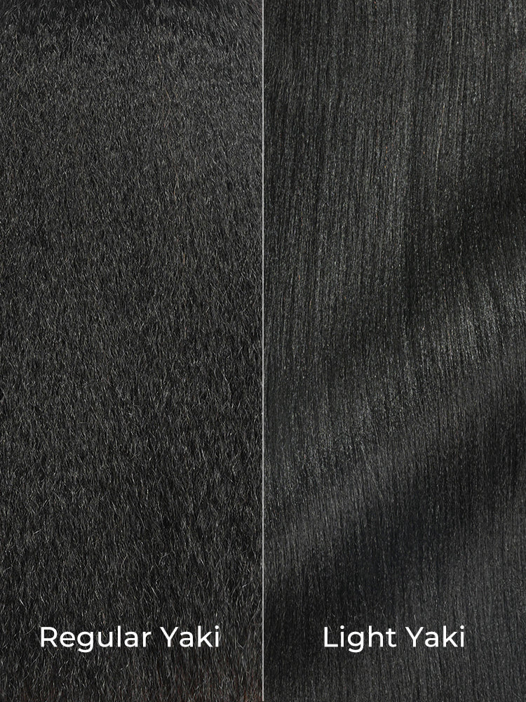 Chic Luxe Hair Light Yaki Straight Human Hair Bundles 1 or 3 Pcs Premium Weft | 100% Virgin Human Hair