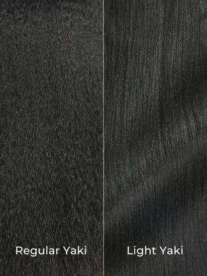 Chic Luxe Hair Light Yaki Straight Human Hair Bundles 1 or 3 Pcs Premium Weft | 100% Virgin Human Hair