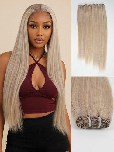 Chic Luxe Hair P18/613 Blonde Highlight Human Hair Bundles Body Wave And Straight | 100% Virgin Human Hair