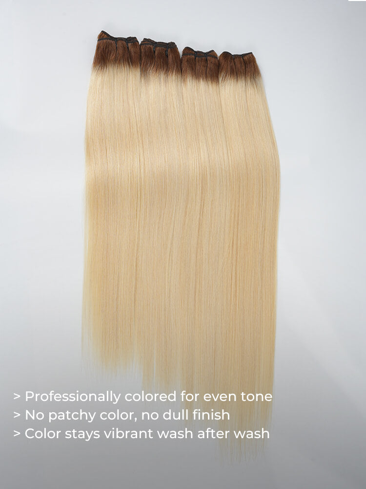 Chic Luxe Hair T4/613 Ombre Color Bundles Human Hair Body Wave And Straight | 100% Virgin Human Hair