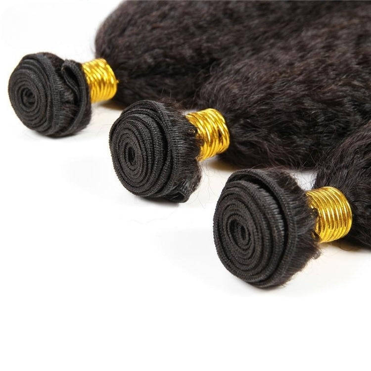 Chic Luxe Hair Kinky Straight Human Hair Bundles 3 Bundles Brazilian Virgin Yaki Hair Bundle Deals | 100% Virgin Human Hair