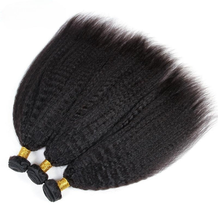 Chic Luxe Hair Kinky Straight Human Hair Bundles 3 Bundles Brazilian Virgin Yaki Hair Bundle Deals | 100% Virgin Human Hair