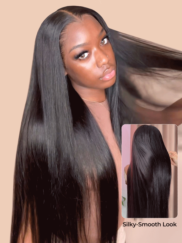 Chic Luxe Hair Ready To Go M Hairline Bine Straight 6x8 Lace Front Wig With Drawstring | 250% Density