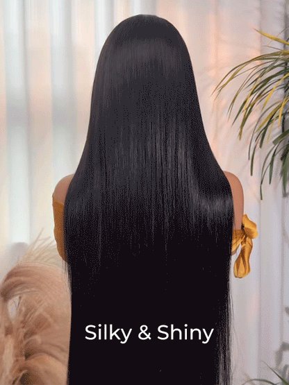 Chic Luxe Hair Ready To Go M Hairline Bine Straight 6x8 Lace Front Wig With Drawstring | 250% Density