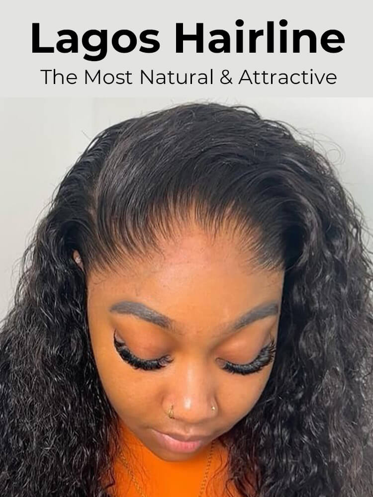 Chic Luxe Hair | Lagos Hairline 7x7 HD Lace Front Curly Wig Human Hair With Natural Hairline | 250% Density