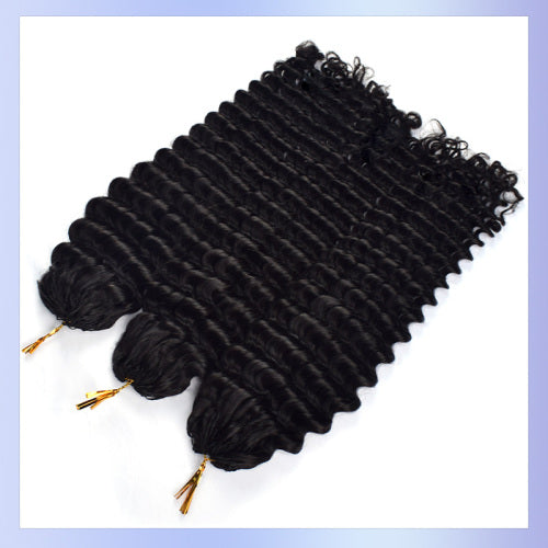 Chic Luxe Hair Crochet human hair For Crochet Styles Boho Braidind Miracle Knots| Natural | 100% Human Hair |100 strands per pack (100g) | Usually 2-3 Packs For A Full Head