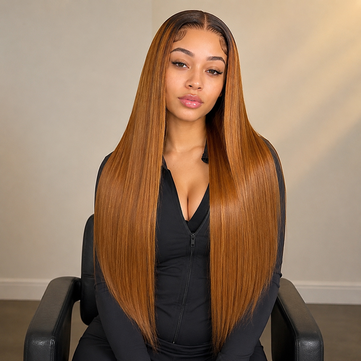 THE CELINE 
Honey Blonde Luxe Melt Wig
