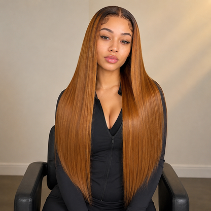 THE CELINE 
Honey Blonde Luxe Melt Wig