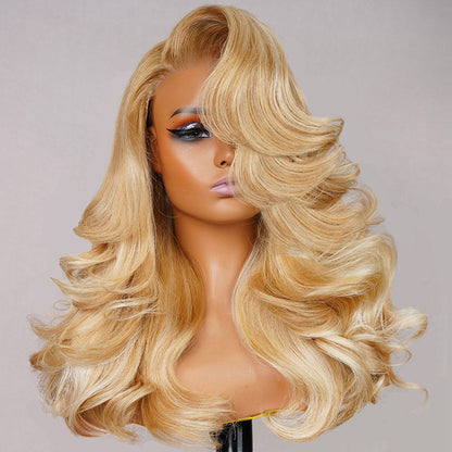 #P27/613 Blonde Highlight 6x5 Wear Go Glueless Wigs 13x4 Body Wave Honey Blonde Wig With Blonde Highlights-Human hair wig-Chic Luxe Hair