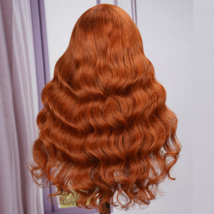 6x5 Wear Go #30 Copper Ginger Loose Body Wave Light Auburn 3D DOME Cap Wear Go C Part Glueless Mini Knots Pre-plucked Hair Pre-cut Lace Wig-Human hair wig-Chic Luxe Hair