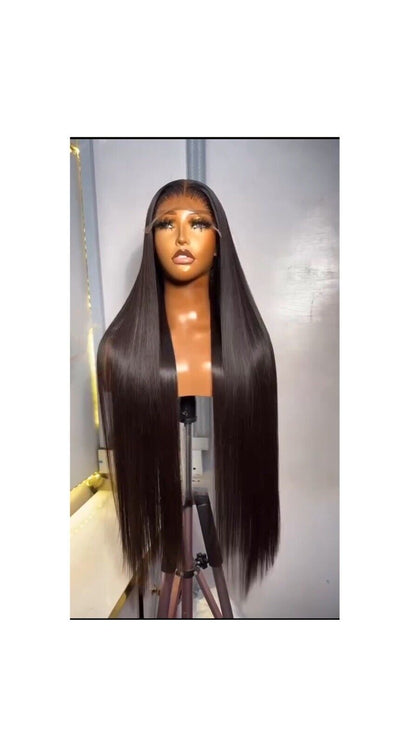 Single Donor Raw Vietnamese Human Hair Wigs Bone Straight Glueless Lace Front