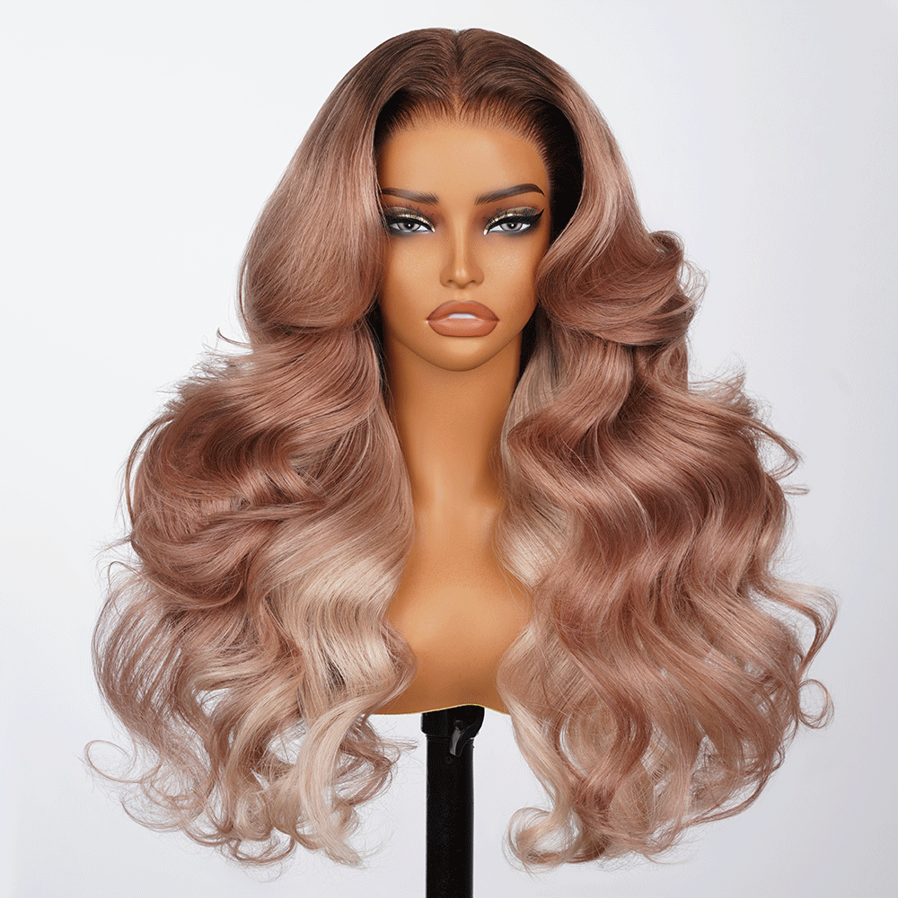 Ombre Strawberry Blonde ProAngle Body Wave 13x6 Ready To Wear Glueless Wig