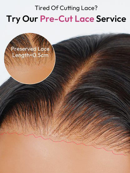 Glueless Ready To Go Wigs - Body Wave Pre-Cut HD Undetectable Lace Pre-Bleached Closure