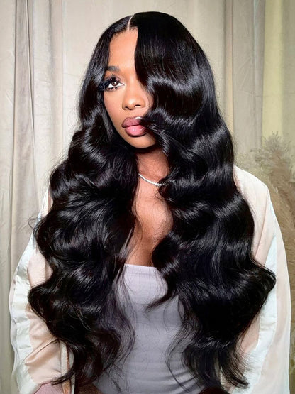 Glueless Ready To Go Wigs - Body Wave Pre-Cut HD Undetectable Lace Pre-Bleached Closure