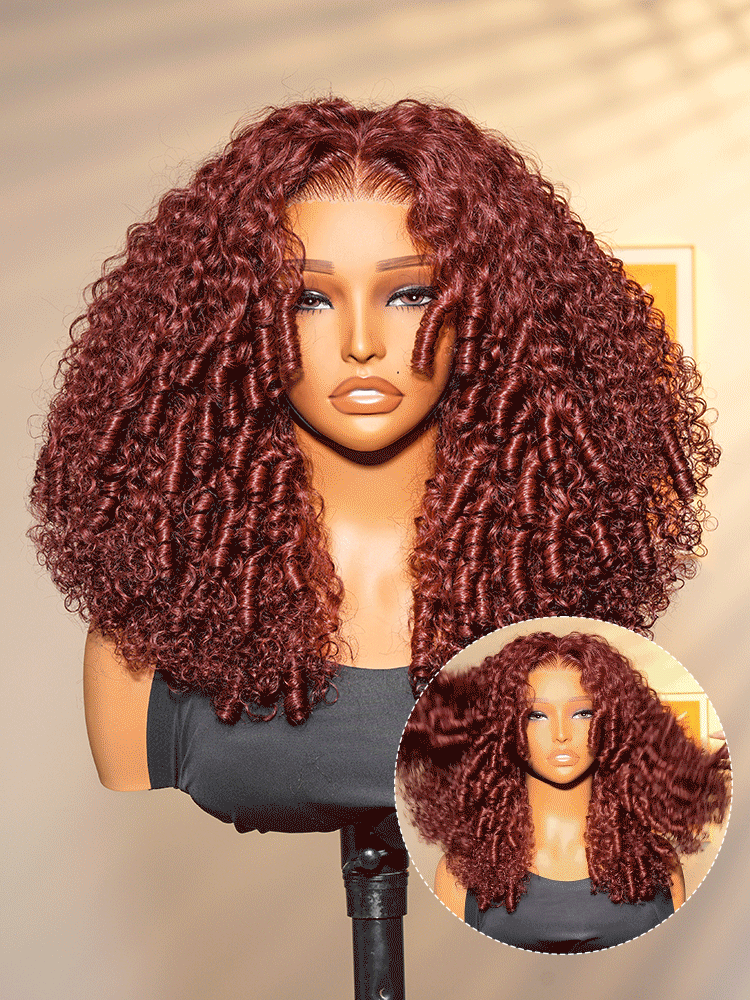 Chic Luxe Hair Big Spiral Curly Wig | Pre-Cut Lace | 100% Human Hair | 250% Density