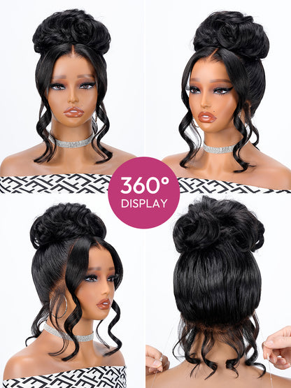 Chic Luxe Hair Body Wave Invisi Drawstring Snug Fit 360 Lace Wig | Pre-Max Throw On&Go | 100% Human Hair