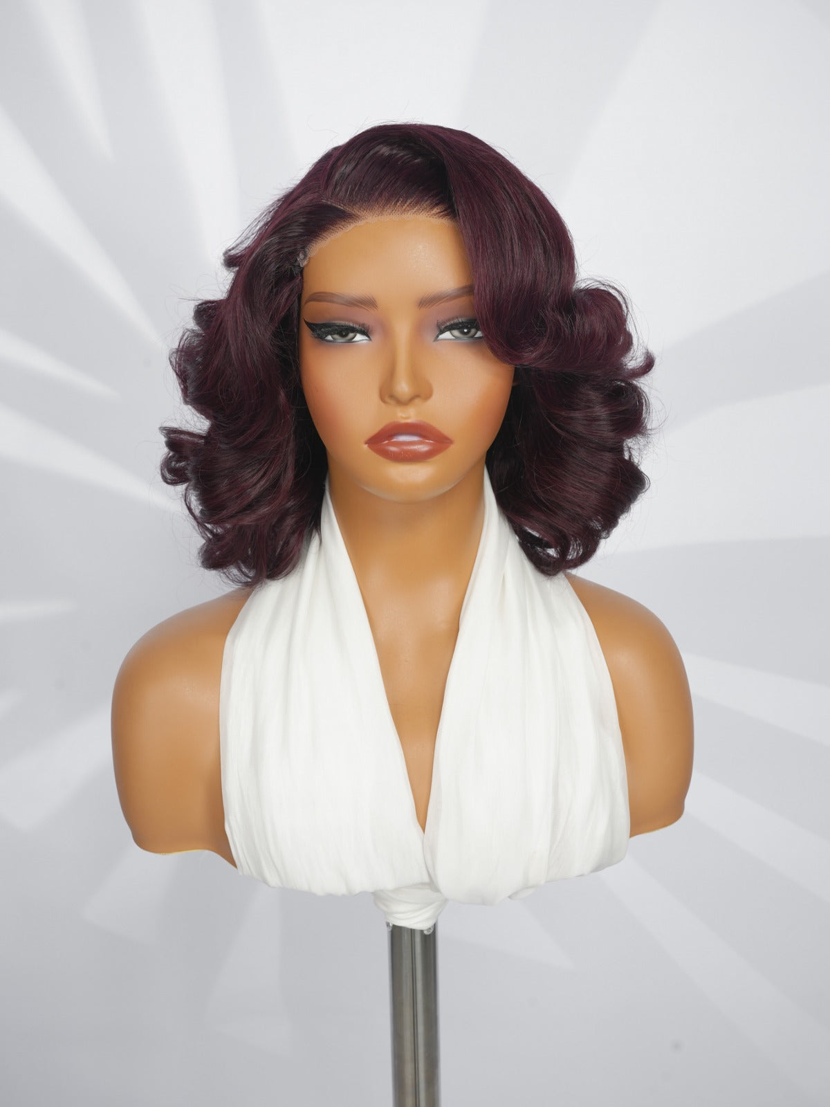Chic Luxe Hair Glueless Pre Styled Ready To Wear Curly Short Bob Human Hair Lace Front Wig | 250% | 100% Human Hair