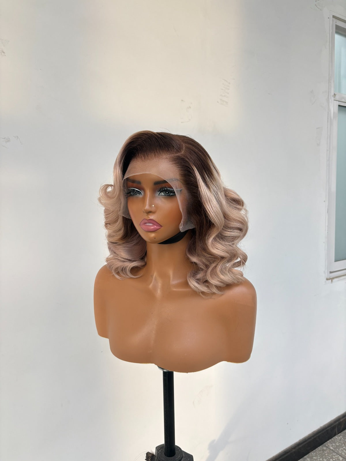 Chic Luxe Hair Glueless Pre Styled Ready To Wear Curly Short Bob Human Hair Lace Front Wig | 250% Density | 100% Human Hair