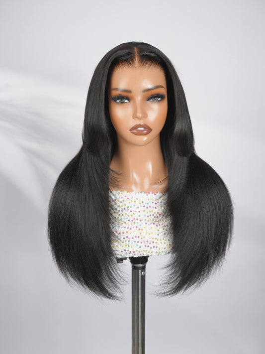 Chic Luxe Hair Layered Cut Glueless Ready To Wear Straight Wig | 100% Human Hair | 250% Density