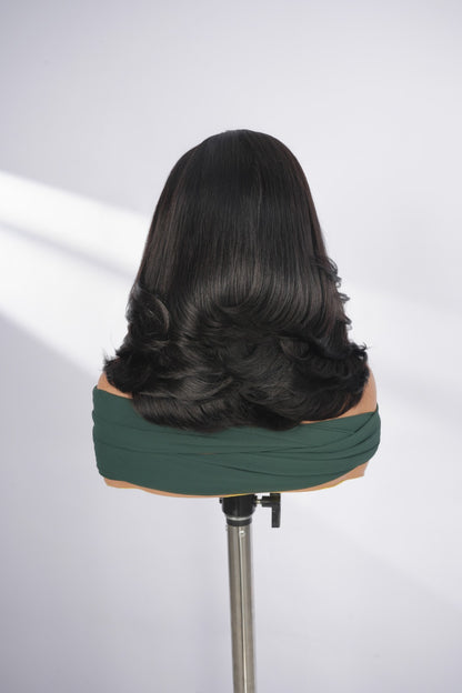 Chic Luxe Hair Glueless Pre Styled Ready To Wear Layered Style Human Hair Lace Front Wig |250%  Density | 100% Human Hair