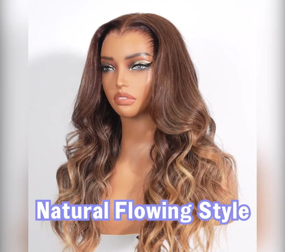 Airtouch Balayage 13x6 ProAngle Frontal Pull Go Glueless Pre-All Wigs
